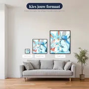 Diamond Painting Pokémon Duo van IJs en Droom – beschikbare formaten