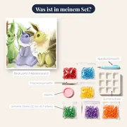 Diamond Painting Pokémon Geschwister in Aquarell – Inhalt des Sets