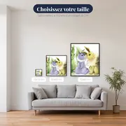 Diamond Painting Pokémon La Fratrie Aquarelle – tailles disponibles