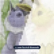 Pokémon Diamond Painting Watercolour Siblings – diamond close-up