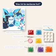 Diamond Painting Pokémon Das Polar-Quartett – Inhalt des Sets