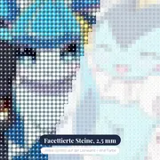 Diamond Painting Pokémon Das Polar-Quartett – Nahaufnahme der Steine