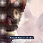 Diamond Painting Pokémon Romance au Crépuscule – gros plan des diamants