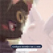 Diamond Painting Pokémon Romantiek in de Schemering – close-up van de steentjes