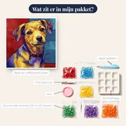 Hond: De viervoetige kunstenaar – inhoud van het pakket