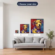 Dog: The Four-Legged Artist – available sizes