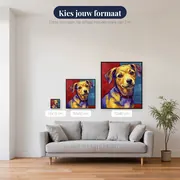 Hond: De viervoetige kunstenaar – beschikbare formaten