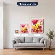 Pokémon Diamond Painting Pikachu Love Declaration – available sizes