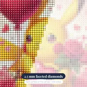 Pokémon Diamond Painting Pikachu Love Declaration – diamond close-up