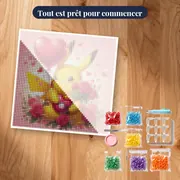 Diamond Painting Pokémon Pikachu Déclaration d'Amour – kit prêt à commencer