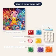 Diamond Painting Pokémon Das Epos der Champions – Inhalt des Sets