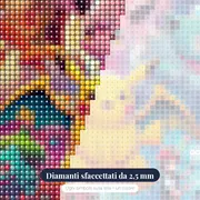 Diamond Painting Pokémon L'Epopea dei Campioni – primo piano dei diamanti