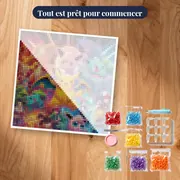 Diamond Painting Pokémon L'Épopée des Champions – kit prêt à commencer