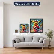 Diamond Painting Pokémon Pikachu Pop Art – verfügbare Größen