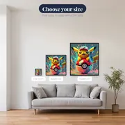 Pokémon Diamond Painting Pikachu Pop Art – available sizes