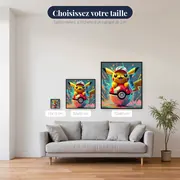 Diamond Painting Pokémon Pikachu Pop Art – tailles disponibles