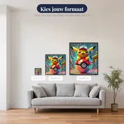Diamond Painting Pokémon Pikachu Pop Art – beschikbare formaten