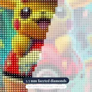 Pokémon Diamond Painting Pikachu Pop Art – diamond close-up
