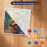 Diamond Painting Pokémon Pikachu Pop Art – Set bereit zum Loslegen