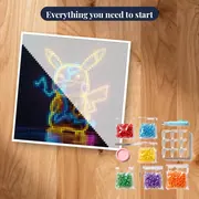 Pokémon Diamond Painting Pikachu Neon Lightning – kit ready to start