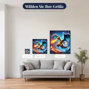 Diamond Painting Pokémon Glurak Elementarwut – verfügbare Größen