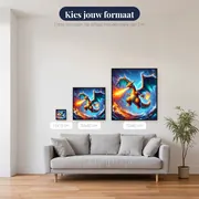 Diamond Painting Pokémon Charizard Elementaire Woede – beschikbare formaten
