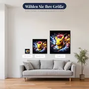 Diamond Painting Pokémon Pikachu Elektrischer Wirbel – verfügbare Größen