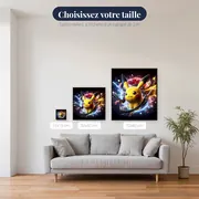 Diamond Painting Pokémon Pikachu Vortex Électrique – tailles disponibles