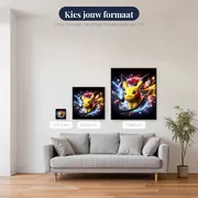 Diamond Painting Pokémon Pikachu Elektrische Vortex – beschikbare formaten