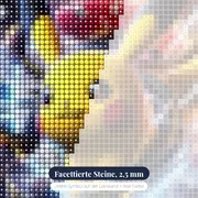 Diamond Painting Pokémon Pikachu Elektrischer Wirbel – Nahaufnahme der Steine