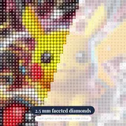 Pokémon Diamond Painting Pikachu Energy Flow – diamond close-up
