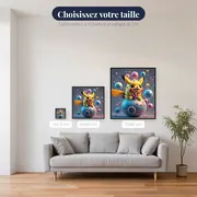 Diamond Painting Pokémon Pikachu Festival des Bulles – tailles disponibles