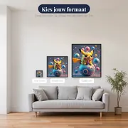 Diamond Painting Pokémon Pikachu Bellenfestival – beschikbare formaten
