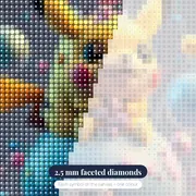 Pokémon Diamond Painting Pikachu Bubble Festival – diamond close-up