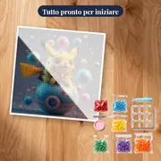 Diamond Painting Pokémon Pikachu Festival delle Bolle – kit pronto per iniziare