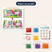 Custom Diamond Painting with First Name – kit contents