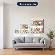 Custom Diamond Painting with First Name – available sizes