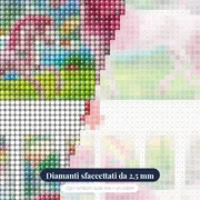 Diamond Painting Personalizzato con Nome – primo piano dei diamanti