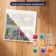 Diamond painting personnalisé avec Prénom – kit prêt à commencer
