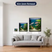 Diamond-schilderij Het Koi karper ballet – beschikbare formaten