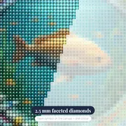 Carpe Koï l'Artiste – diamond close-up