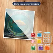 Pittura con diamanti Carpe Koï l'Artiste – kit pronto per iniziare