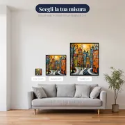 Diamond Painting Vicolo con Case Colorate – misure disponibili