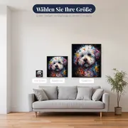 Malteser Aquarell Diamond Painting – verfügbare Größen