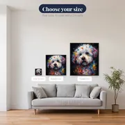 Maltese Watercolor Diamond Painting – available sizes