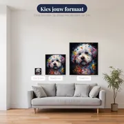 Maltezer Bichon Aquarel Diamond Painting – beschikbare formaten