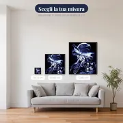 Pittura con diamanti Aquila e Moto, Spirito Biker – misure disponibili