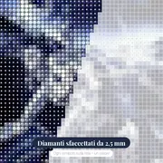 Pittura con diamanti Aquila e Moto, Spirito Biker – primo piano dei diamanti