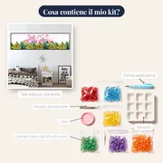 Fenicottero Rosa e Fiori – contenuto del kit