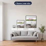 Pink Flamingo and Flowers – available sizes